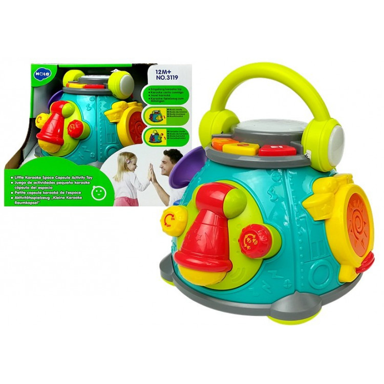 Interaktívna hračka nástroje a karaoke pre bábätká farebná